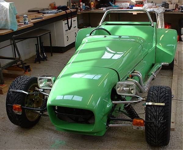 Trail fit of bonnet and nose.