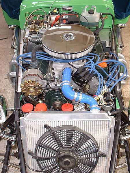 Top hose works well with RPI's
                thermostat housing.